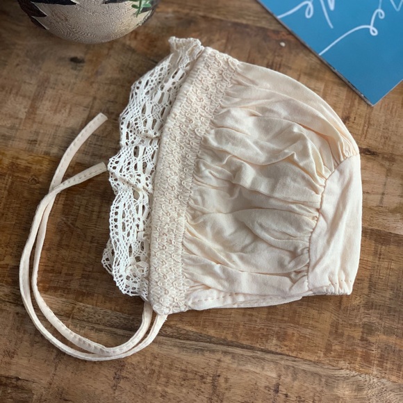 Other - Ivory lace Baby Bonnet NEW